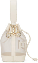 Fendi White Mesh Mini Mon Tresor Bucket Bag