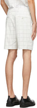Fendi White Wool Punched Check Shorts