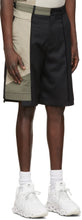 Feng Chen Wang Black Paneled Shorts