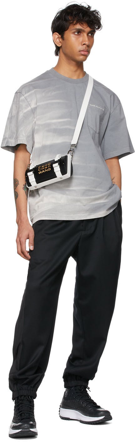 Feng Chen Wang Black Wool Paneled Trousers