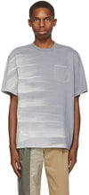 Feng Chen Wang Grey Tie-Dye T-Shirt - T-shirt Feng Chen Wang Grey Teame Teinture - 풍수 왕 회색 넥타이 - 염료 티셔츠