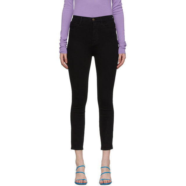 Frame Black Ali High-Rise Cigarette Jeans - Cadre Noir Ali Jeune de cigarette haute hauteur - 프레임 블랙 알리 고층 담배 청바지