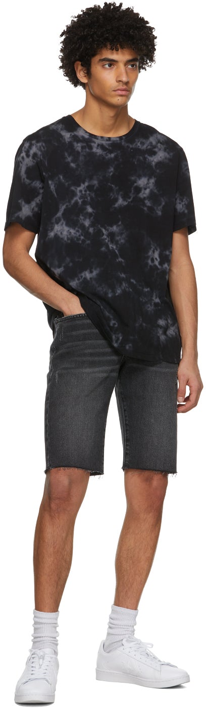 Frame Black 'L'Homme' Cut Off Shorts