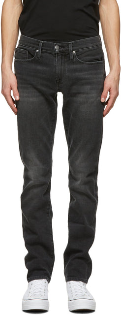 Frame Black 'L'Homme Slim' Jeans - Cadre noir 'l'Homme Slim' Jeans - 프레임 블랙 'homme 슬림'청바지