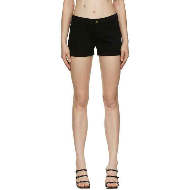 Frame Black 'Le Cutoff' Rolled Shorts - Cadre Black 'Le Cutoff' Short rouli - 프레임 블랙 '르 컷오프'압연 반바지