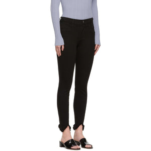 Frame Black 'Le High Skinny' Double Triangle Jeans