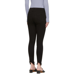 Frame Black 'Le High Skinny' Double Triangle Jeans