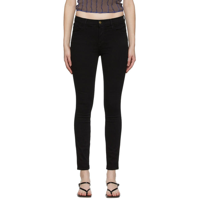 Frame Black 'Le High Skinny' Jeans - Cadre noir 'Le High Skinny' Jeans - 프레임 블랙 '르 높은 스키니'청바지