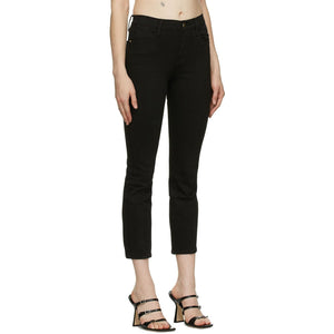 Frame Black 'Le High Straight' Jeans