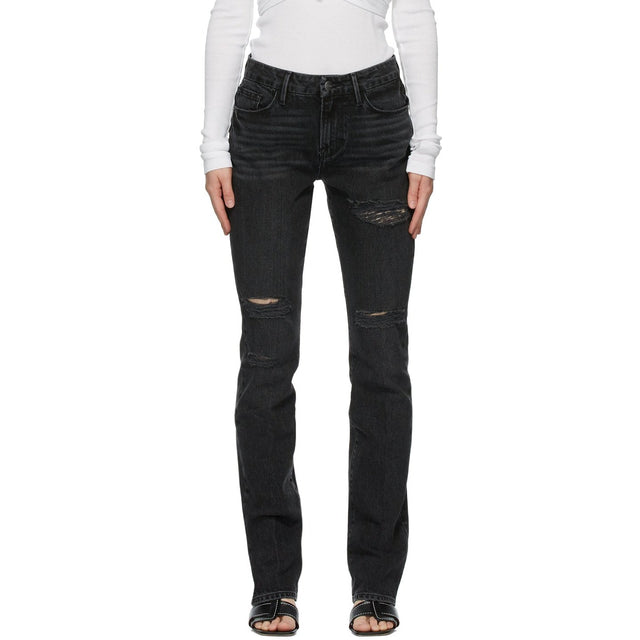 Frame Black 'Le Mini Boot' Jeans - Cadre Black 'Le Mini Boot' Jeans - 프레임 블랙 '르 미니 부팅'청바지