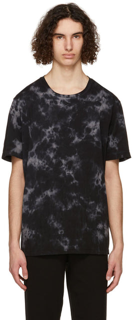 Frame Black Tie-Dye T-Shirt - T-shirt T-shirt Noir Tye - 프레임 블랙 넥타이 염료 티셔츠