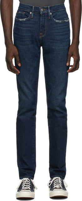 Frame Indigo 'L'Homme Skinny' Jeans - Cadre Indigo 'L'Homme Skinny' Jeans - 프레임 인디고 'L'homme skinny '청바지