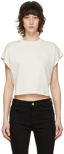 Frame Off-White Off Duty T-Shirt - T-shirt de garde hors blanc - 듀티 티셔츠 오프 화이트 프레임