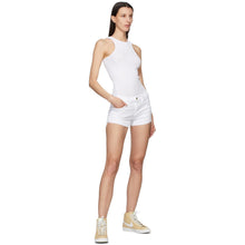 Frame White 'Le Cut Off' Tulip Hem Shorts