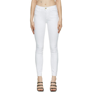 Frame White 'Le High Skinny' Jeans - Cadre Blanc 'Le High Skinny' Jeans - 프레임 화이트 '르 높은 스키니'청바지
