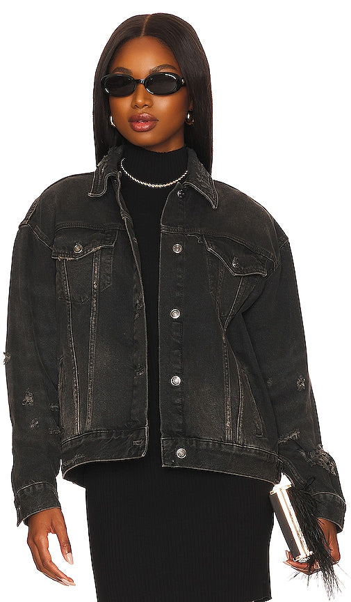 Free People Jolene Trucker in Black Personnes gratuites Jolene Trucker en noir 自由人乔琳·卡车司机黑色