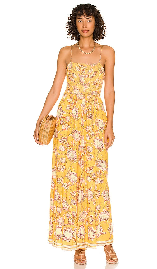 Free People Little of Your Love Jumpsuit in Yellow Personnes gratuites peu de votre combinaison d'amour en jaune 免费的人穿着黄色的爱连连衣裙