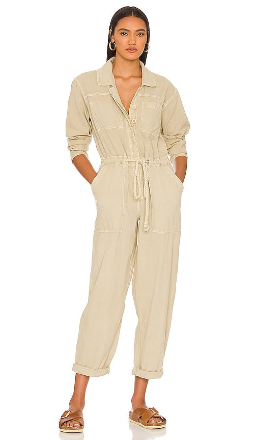 Free People Quinn Coverall in Cream Personnes gratuites Quinn Coverall en crème 自由人Quinn Coverall in Cream