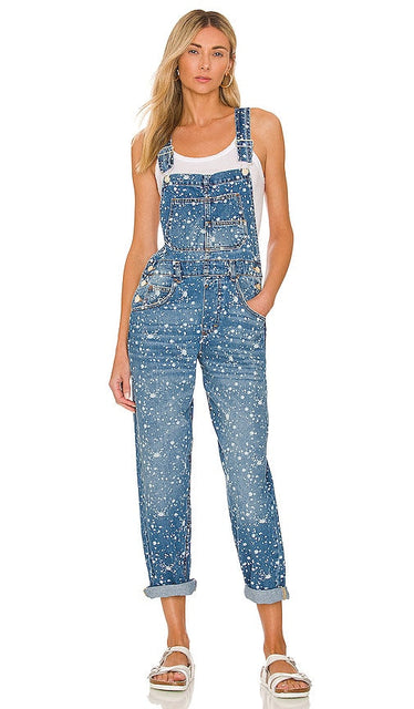 Free People Ziggy Denim Overall in Blue Personnes libres ziggy denim dans l'ensemble en bleu 自由人Ziggy牛仔布整体蓝色