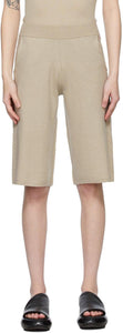 Frenckenberger Beige Cashmere Adi Shorts - FRENCKENBERGER BEIGE CASHMERE ADI Shorts - Frenckenberger 베이지 캐시미어 ADI 반바지