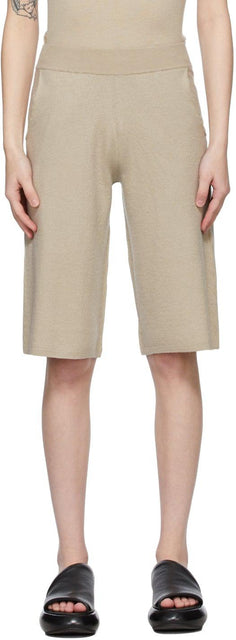Frenckenberger Beige Cashmere Adi Shorts - FRENCKENBERGER BEIGE CASHMERE ADI Shorts - Frenckenberger 베이지 캐시미어 ADI 반바지