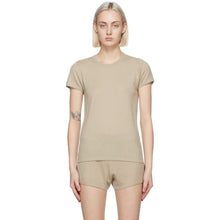 Frenckenberger Beige Cashmere Perfect T-Shirt - Frenckenberger Beige T-shirt parfait en cachemire - Frenckenberger 베이지 캐시미어 완벽한 티셔츠