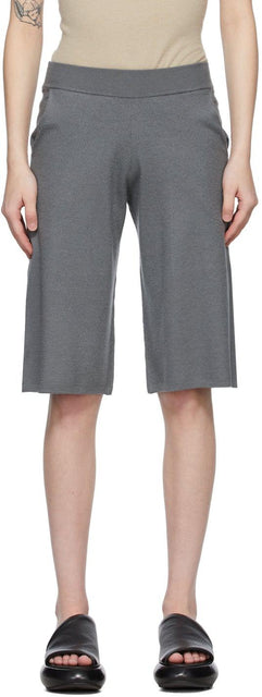 Frenckenberger Grey Cashmere Adi Shorts - Frenckenberger Grey Cachemire ADI Shorts - Frenckenberger 회색 캐시미어 ADI 반바지