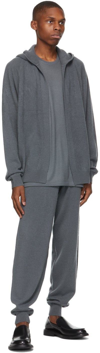 Frenckenberger Grey Cashmere Muscle Tank Top