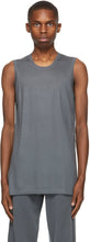 Frenckenberger Grey Cashmere Muscle Tank Top - Frenckenberger Grey Cashmere Débardeur musculaire - Frenckenberger 회색 캐시미어 근육 탱크 탑