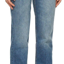 GANNI Blue High-Waisted Straight Jeans
