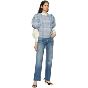 GANNI Blue Mid-Waist Relaxed Jeans