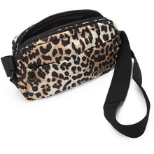 GANNI Brown Leopard Recycled Tech Festival Bag