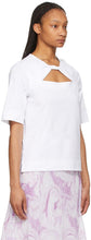 GANNI White Twist T-Shirt
