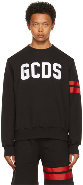 GCDS Black Logo Sweatshirt - Sweat-shirt de logo noire GCDS - GCD 검은 로고 스웨터
