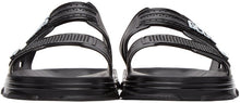 GCDS Black Rubber Slider Sandals