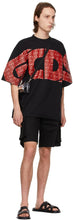 GCDS Black Twill Cargo Shorts