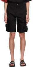 GCDS Black Twill Cargo Shorts - Short de cargaison en sergé noir GCDS - GCD 검은 능직화물 반바지