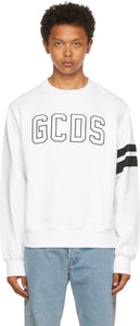 GCDS White Logo Sweatshirt - Sweat-shirt de logo blanc GCDS - GCDS 화이트 로고 스웨터