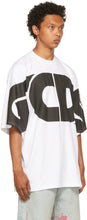 GCDS White Macro Logo T-Shirt