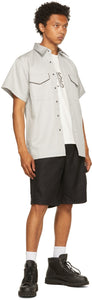 GR10K Grey Brushed Wool Shorts