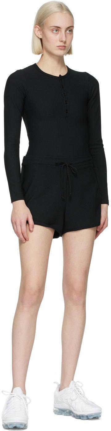Gil Rodriguez SSENSE Exclusive Black Thermal Leisure Shorts