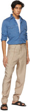 Giorgio Armani Beige Gabardine Casual Trousers