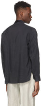 Giorgio Armani Black Silk Whipcord Shirt