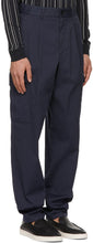 Giorgio Armani Navy Gabardine Cargo Pants