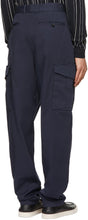 Giorgio Armani Navy Gabardine Cargo Pants