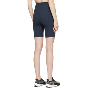 Girlfriend Collective Navy High-Rise Bike Shorts