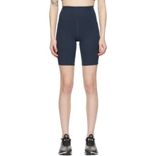 Girlfriend Collective Navy High-Rise Bike Shorts - Short de vélo de grande hauteur collectif de petite amie - 여자 친구 집단 해군 고층 자전거 반바지