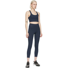 Girlfriend Collective Navy High-Rise Pocket Leggings