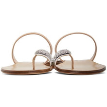 Giuseppe Zanotti Beige Patent Ring Sandals