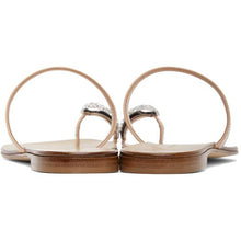 Giuseppe Zanotti Beige Patent Ring Sandals